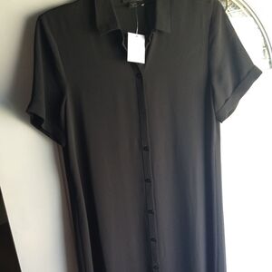 J. Jill Classic Black Midi Dress